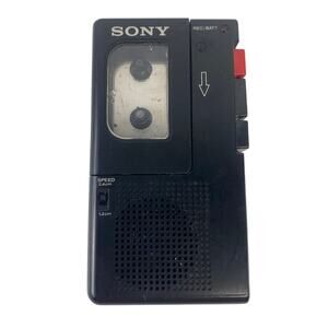 Vtg Sony M-9 Black Microcassette-Corder Tape Voice Recorder FOR PARTS OR REPAIR